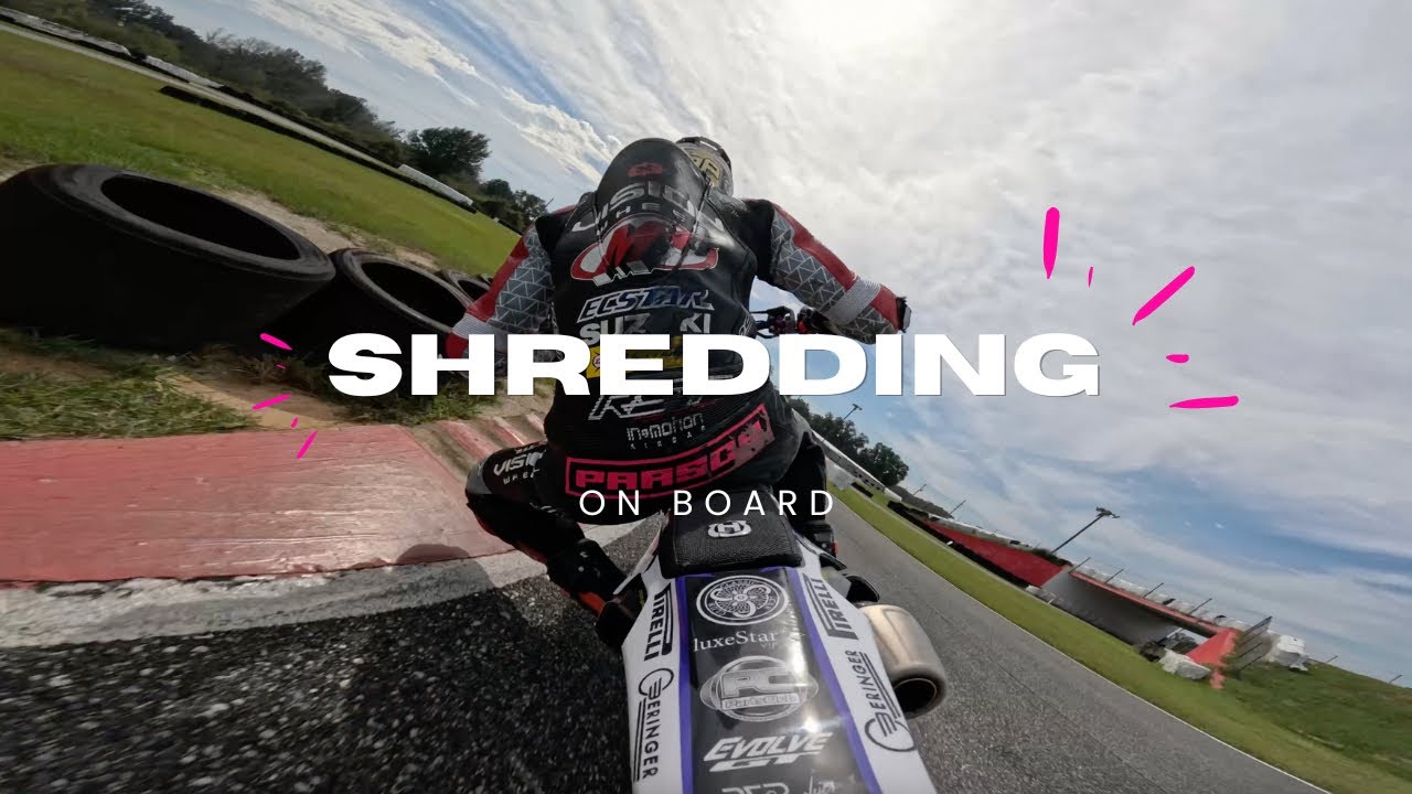 Shredding the Supermoto at Bushnell (On Board)