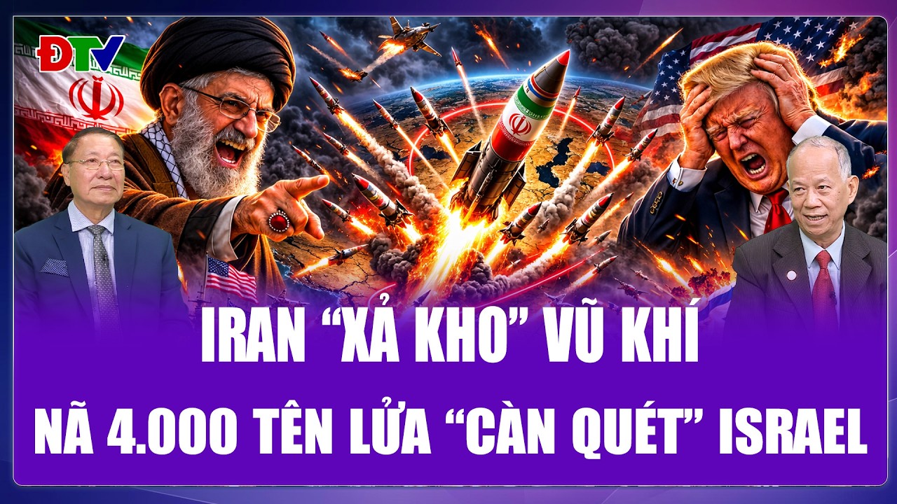 QUỐC TẾ 24H: Iran khoe “siêu vũ khí” tối tân nhất, nã 4.000 tên lửa làm Mỹ vội tìm đường thoát thân