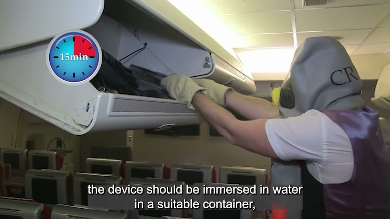 Lithium batteries for flight crew