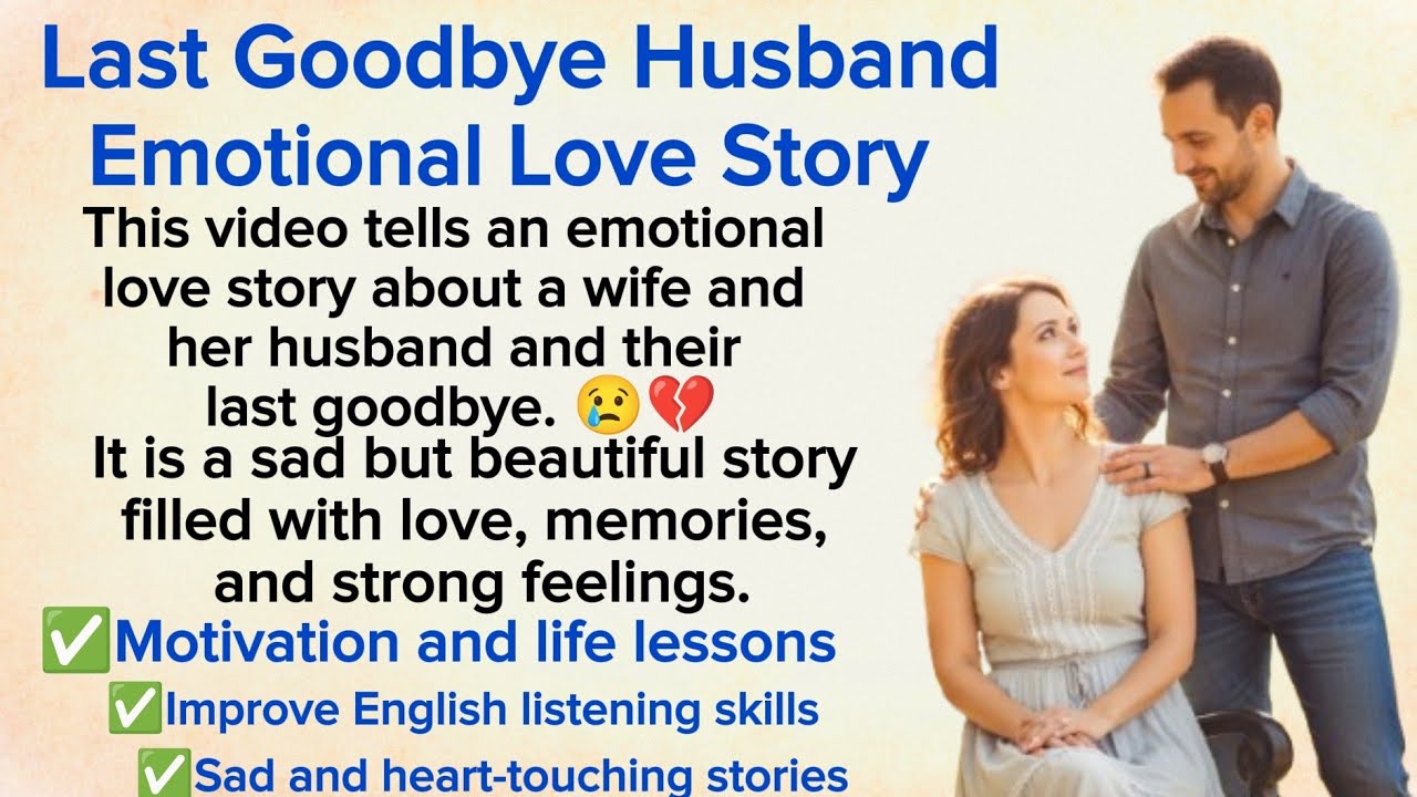 Our Last Goodbye 😢 | Emotional Love Story  ⭐ Learn English With Stories ✅ Level 3