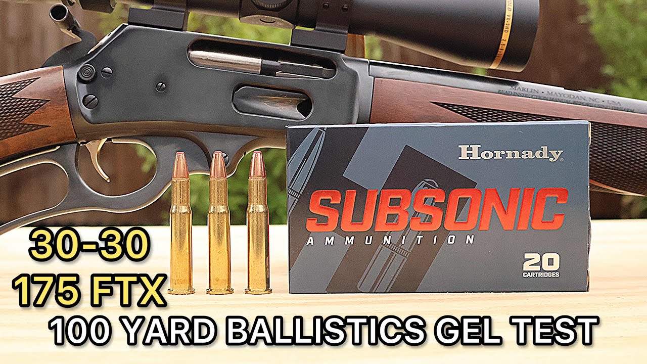 Тест гелевых патронов 30-30 Winchester Hornady Subsonic Ballistics
