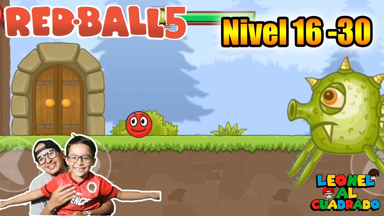 Bolita Roja 5 | Red Ball 5 | Nivel 16 - 30 | Juegos Para Niños