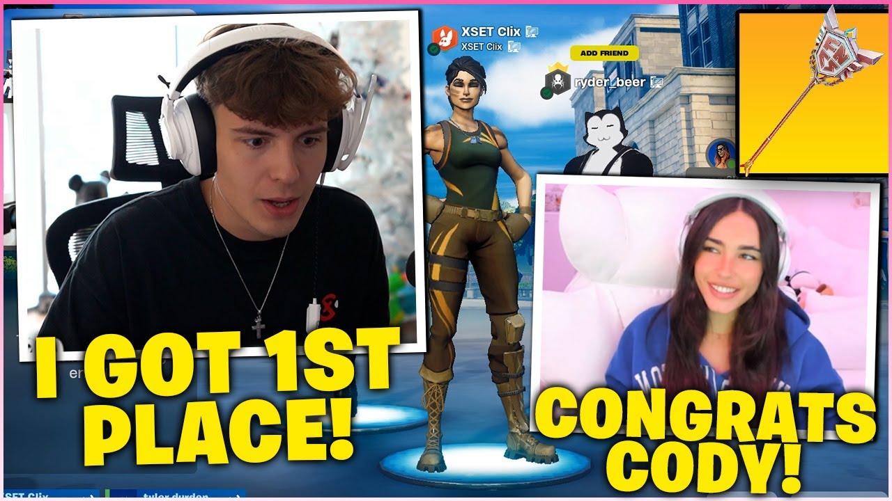 CLIX BLUSHES After MADISON BEER Congratulates Him On WINNING FNCS & Carry Her In Fortnite RELOAD!