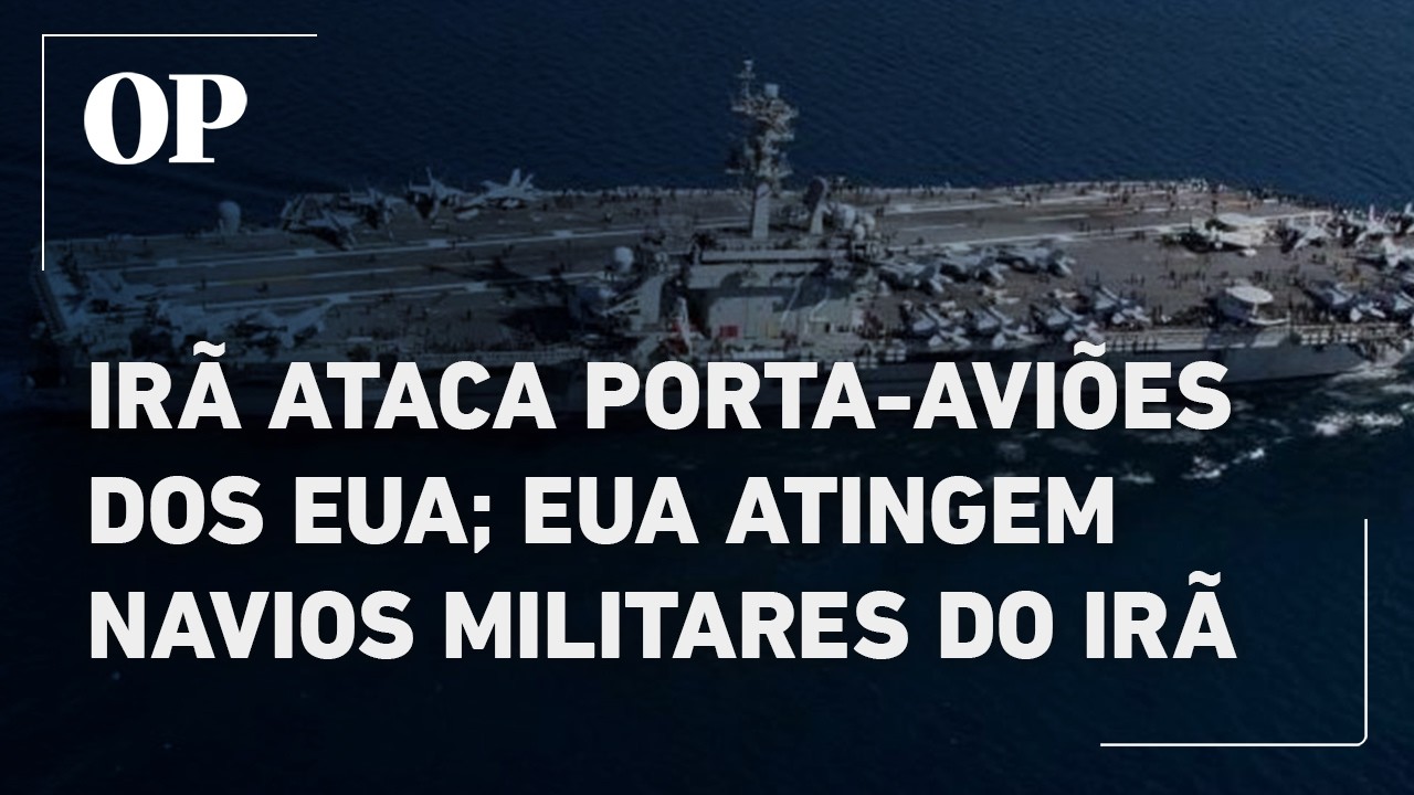 Irã ataca porta aviões dos EUA; Trump diz ter afundado 9 navios