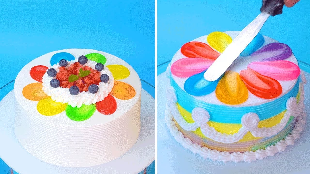 Amazing Colorful Cake Decorating Tutorials 😍 Amazing Cake #HowToCake #7