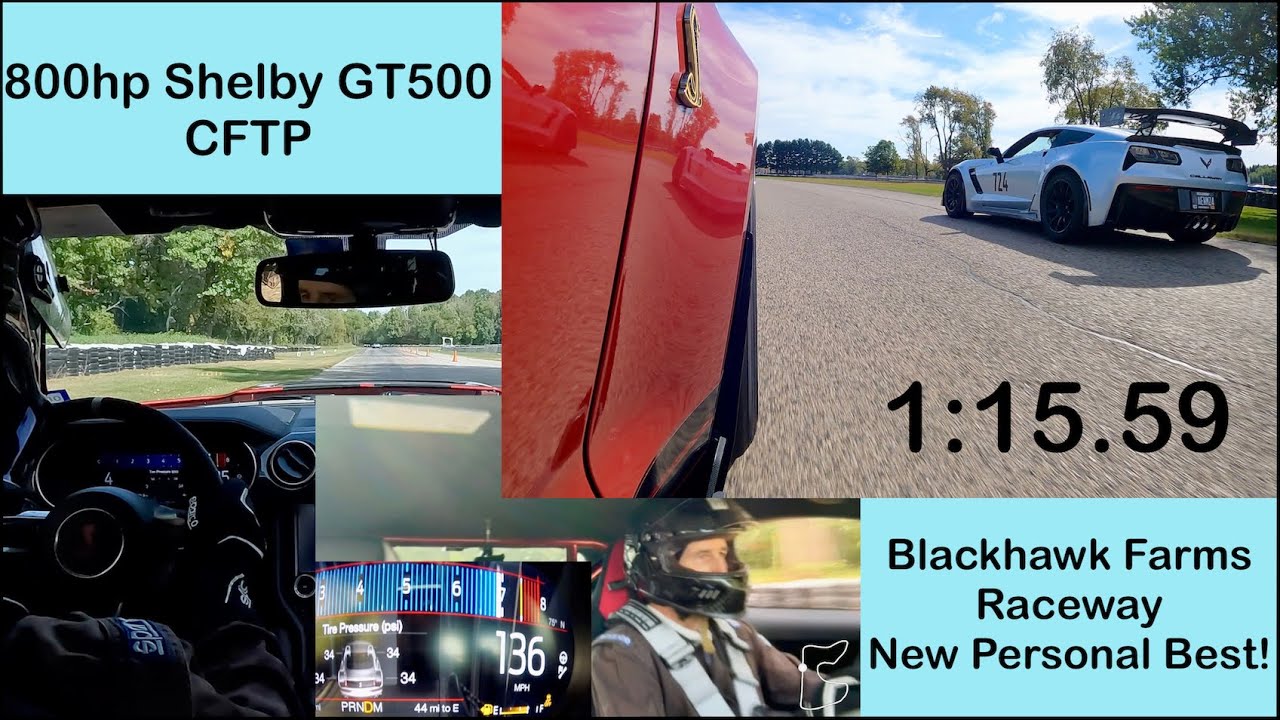800-сильный Shelby GT500 Blackhawk Farms Raceway — лучшее время круга!