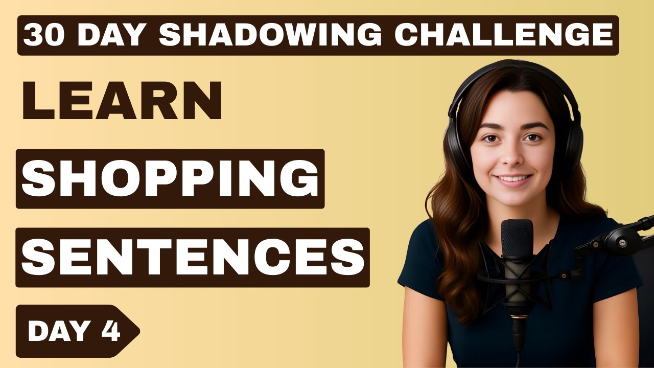 Learn English FAST with Shopping Sentences | Day 4 | Shadowing English Speaking Practice