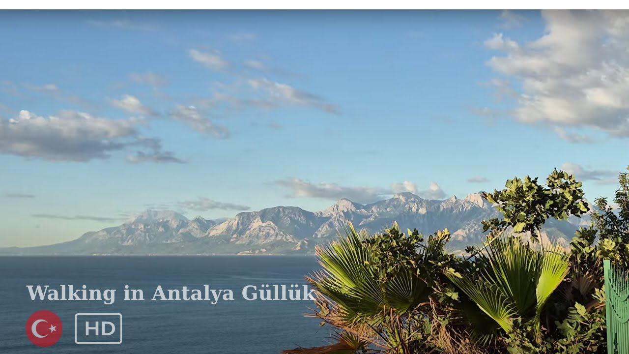 Beautiful Green Walk in Güllük, Antalya | Castle View & Nature Sounds 🌳🌊