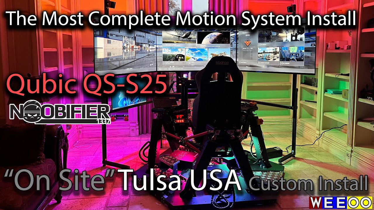 The most complete Qubic QS S25 motion platform - One Week in Tulsa - The Install