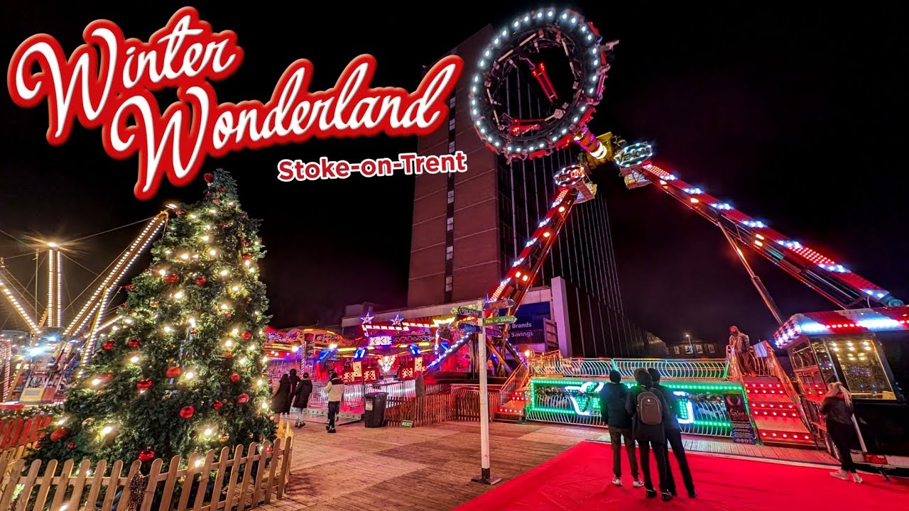 We went to Stoke WINTER WONDERLAND for Fun Fair RIDES and ICE SKATING!
