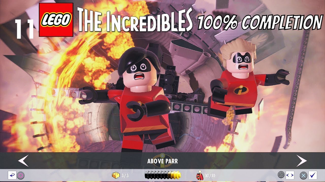 LEGO The Incredibles 100% Completion Chapter 11: Above Parr (Cliffhanger and Icebreaker Unlocked)