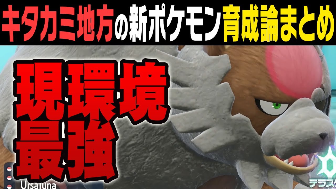 【ガチ勢が厳選】ガチグマ育成論ガイド【SV対戦図鑑＃29】