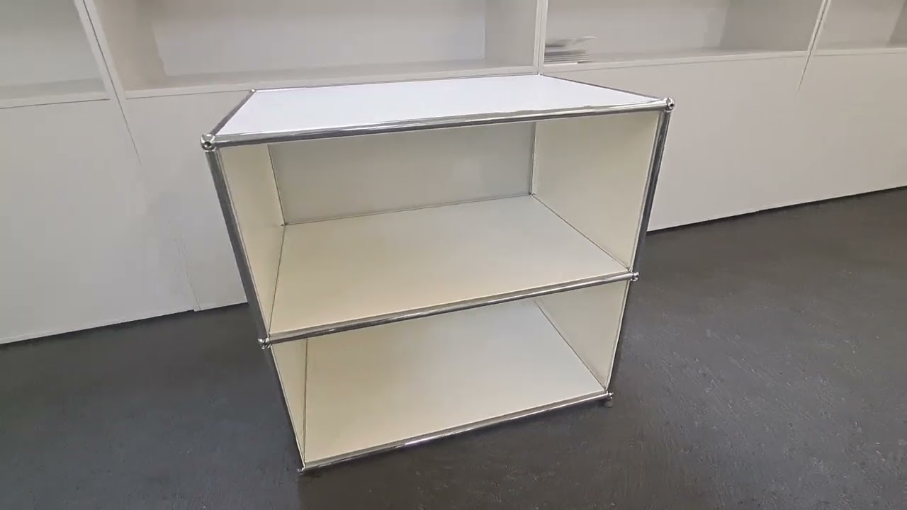 USM Haller Regal Aktenregal Sideboard wei&szlig;-lichtgrau 2-OH B&uuml;rom&ouml;bel usm0191