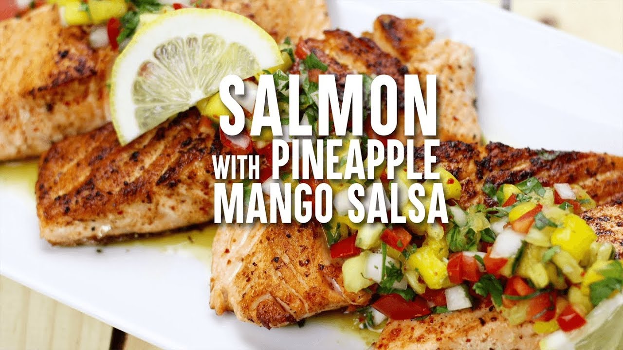 Tajin Salmon With Mango Salsa