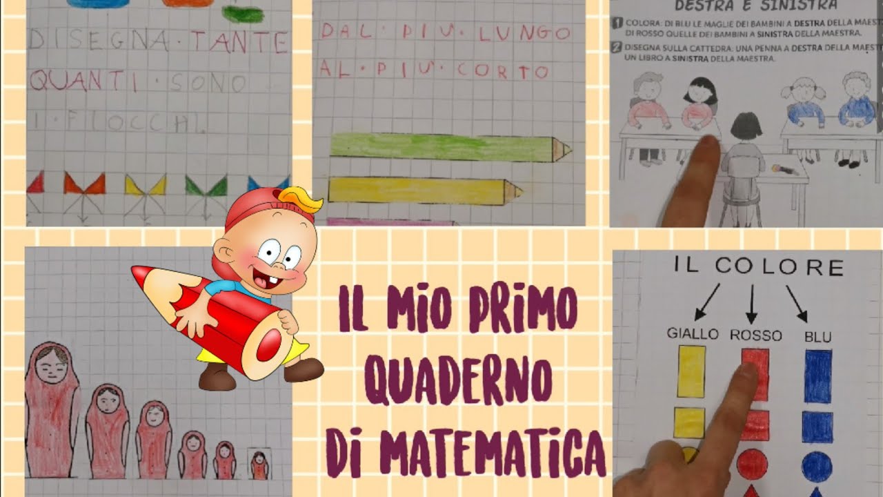 Primo quaderno di matematica CLASSE PRIMA. Didattica in 2 mesi di scuola.