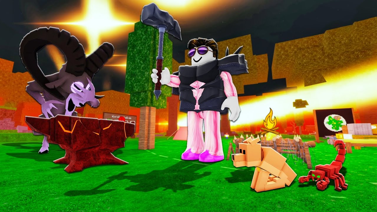 DẠY 500 ANH EM CHẾ TẠO BỘ GI&Aacute;P V&Agrave; VŨ KH&Iacute; THI&Ecirc;N THẠCH MẠNH NHẤT V&Agrave; C&Aacute;CH TRỞ TH&Agrave;NH VUA TRONG 99 Đ&Ecirc;M