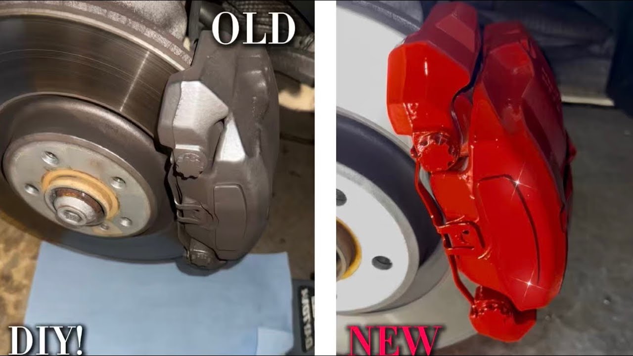 PAINTING CALIPERS ON MY AUDI S4!!!