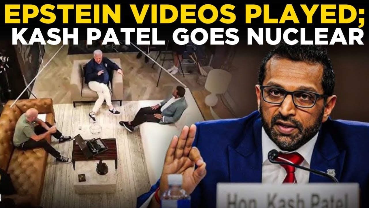 LIVE | Kash Patel's Epstein Video Played In Congressional Hearing; Watch His Outburst | World News