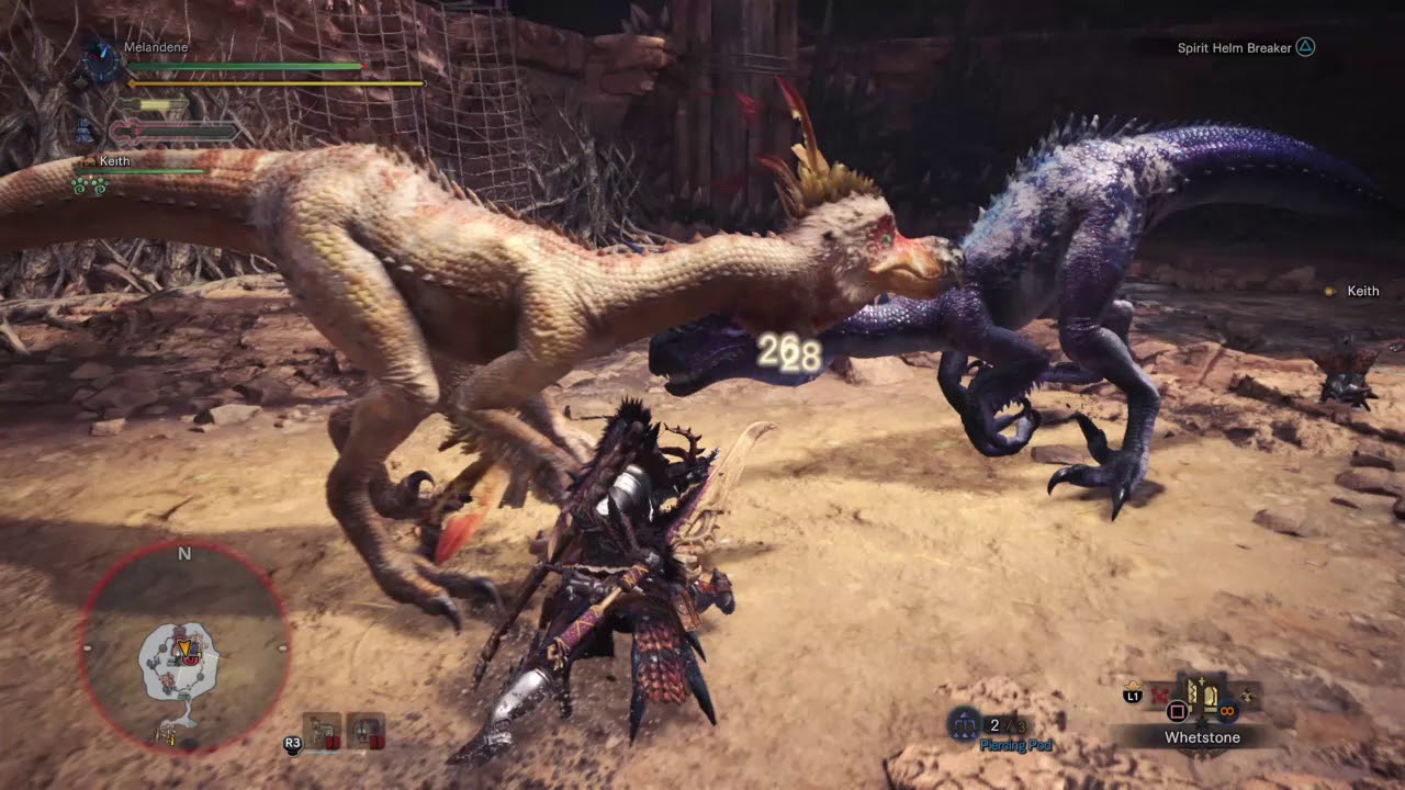 Monster Hunter: World Longsword special arena double kill