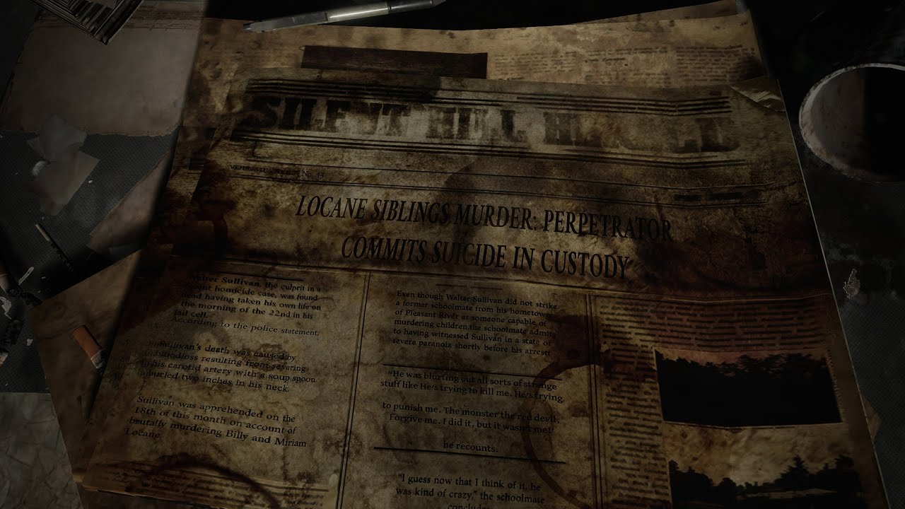 Walter Sullivan Referenced In Silent Hill 2 Remake On A Worn Out Newspaper