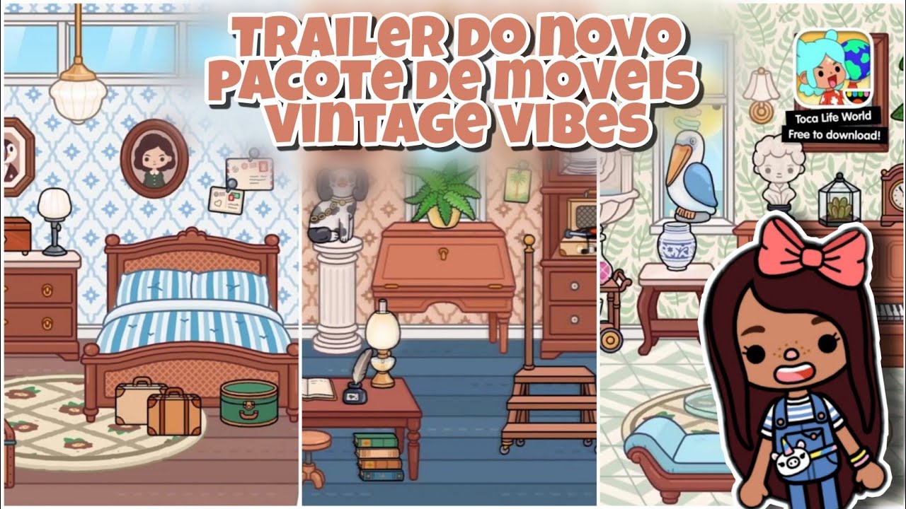 TRAILER DA NOVA ATUALIZA&Ccedil;&Atilde;O VINTAGE VIBES 🍂🧸 TOCA LIFE WORLD | EVELYN GAMES 💫