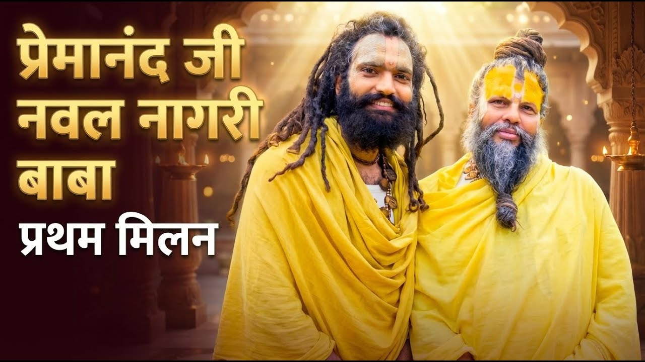Premanand Ji Meets Naval Nagri Baba | पूज्य प्रेमानंद जी और नवल नागरी बाबा का प्रथम मिलन #radha