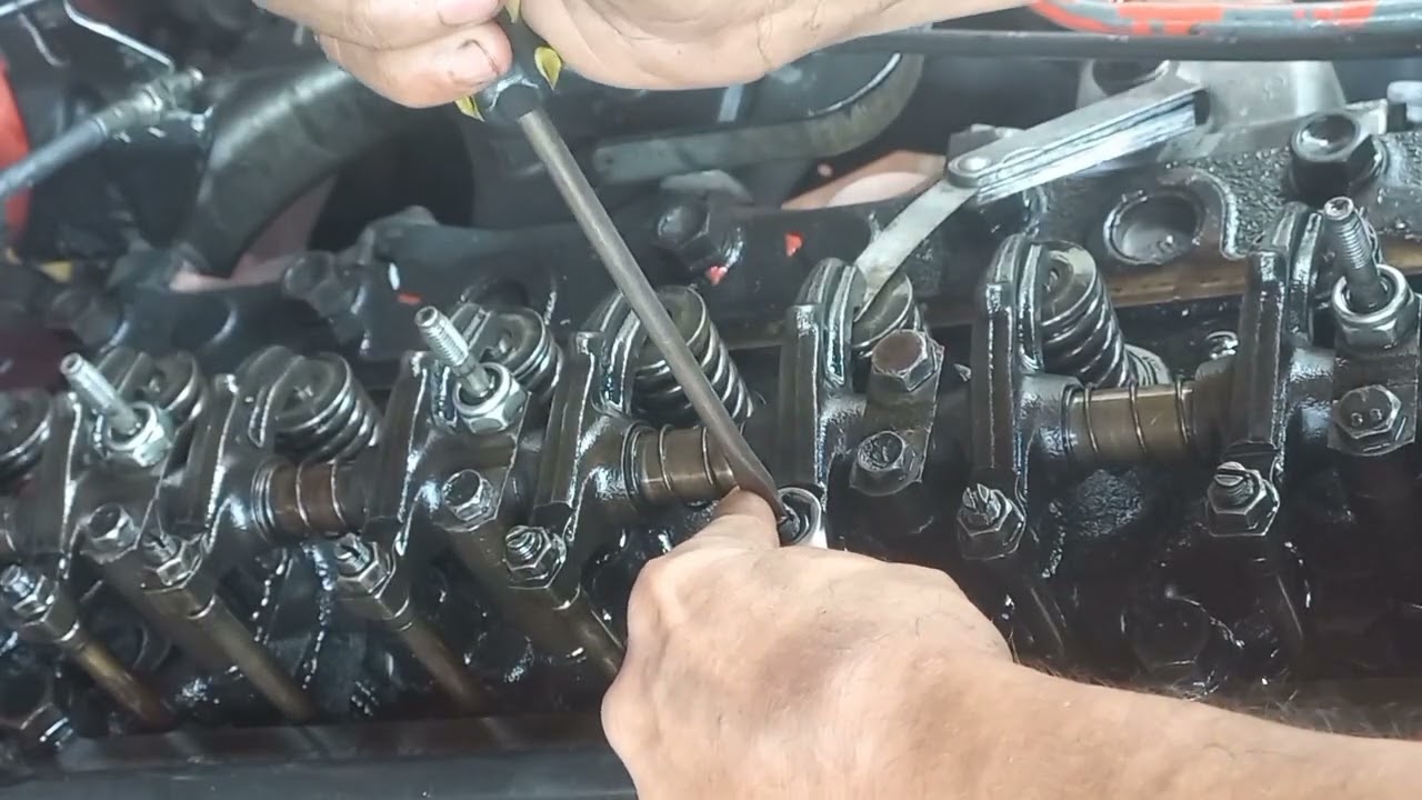 Como ajustar válvulas de admisión y escape. Toyota samurai, land cruiser motor 3f