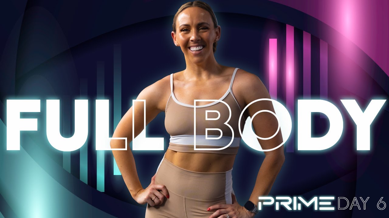 Full Body & *Abs Challenge* Workout | PRIME - Day 6 #lowimpactworkouts #dumbbellworkout