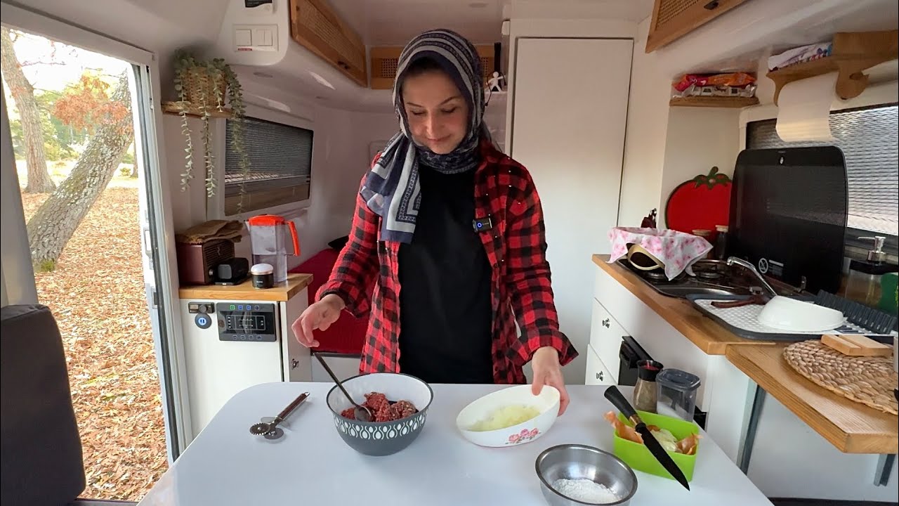 В лагере мы приготовили настоящие турецкие пельмени.