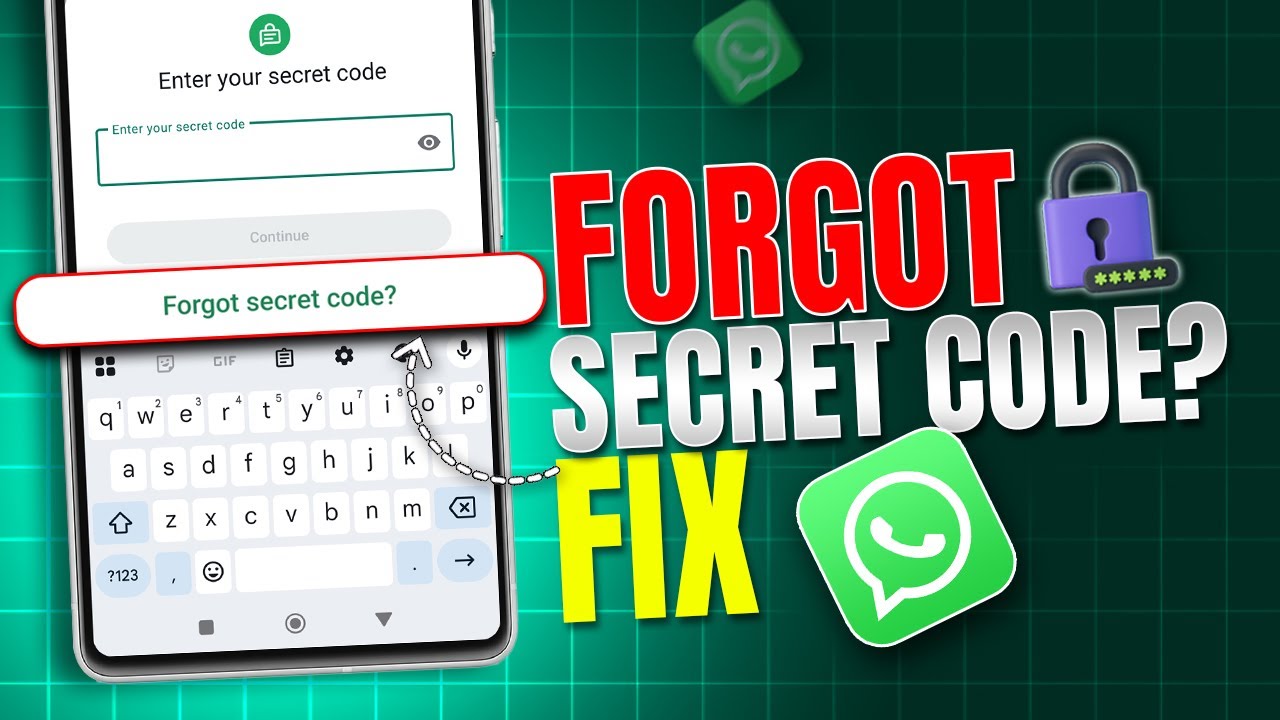 Как исправить ошибку «Забыли секретный код заблокированных чатов» в WhatsApp | Восстановление заб...