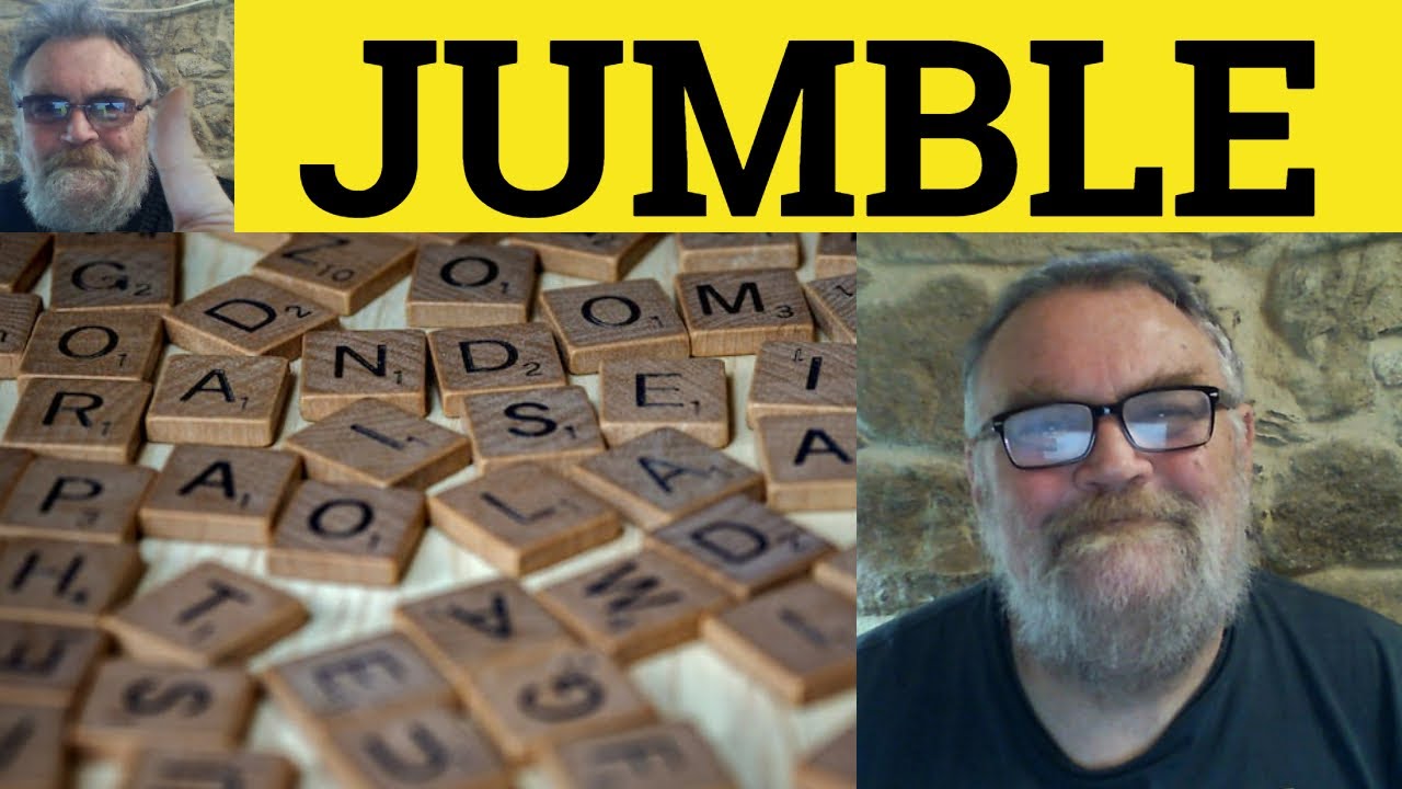 🔵 Jumble Meaning - Jumble Examples - Jumble Sale Defined - CAE Nouns Verbs - Jumble - Jumble Sale