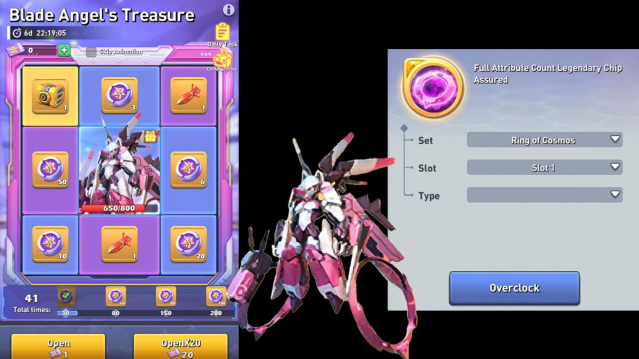 TOPWAR: Blade Angel Treasure Recommendations | Rings of Cosmos New Chip