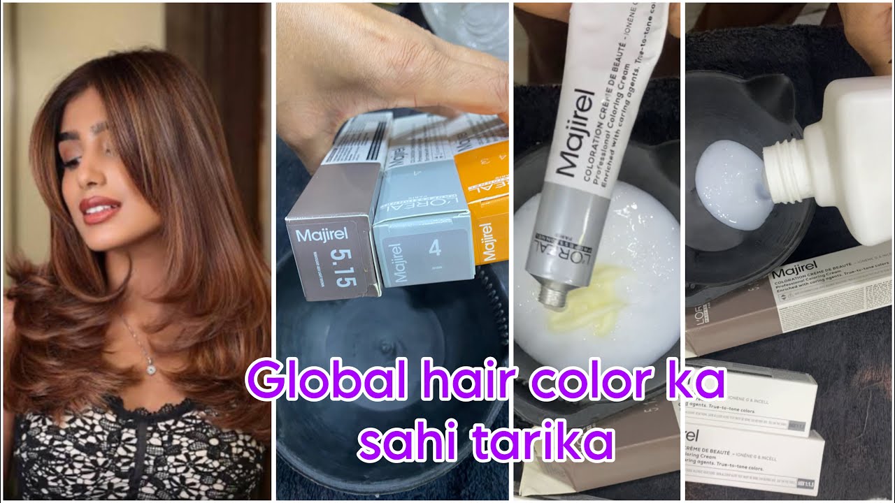 How we do Loreal Professional Global hair color||Mahimakeover
