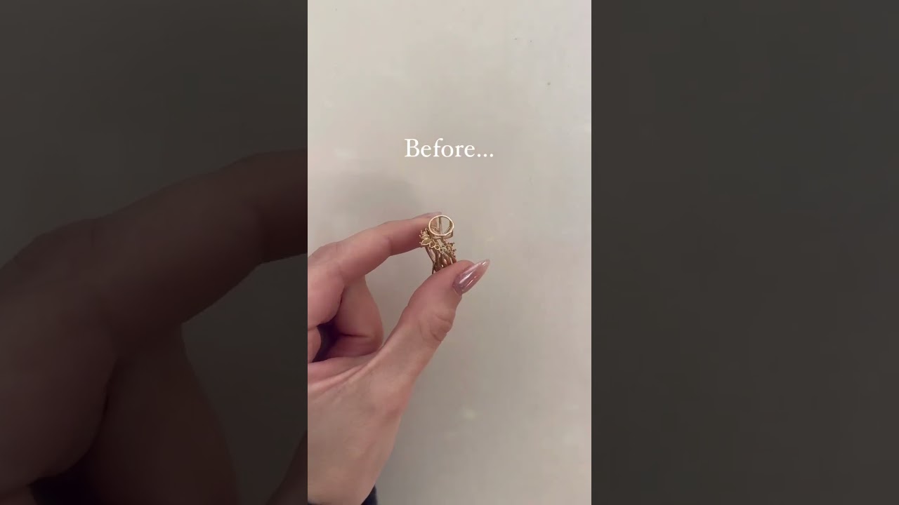 Before and After: Custom Engagement Ring 💎🫶🏻