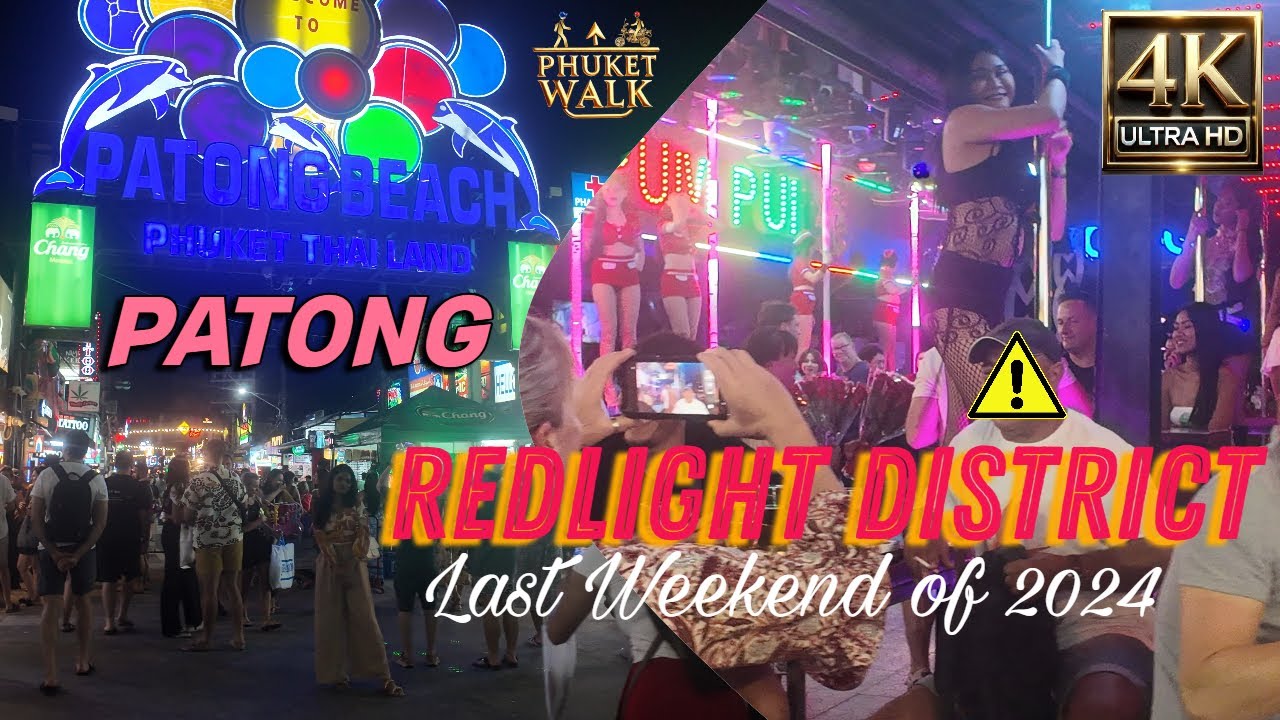 Phuket Walk: Patong Bangla Redlight District 4K | Lively Last Weekend of 2024 | Dreamy Night | ASMR