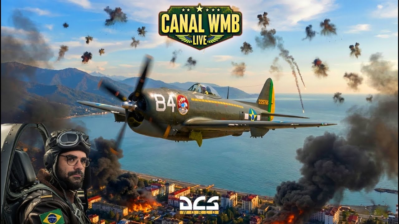 GANHEI UM P-47 E VOU DESTRUIR ELE AO VIVO! 😂 O Presente de Inscrito - DCS | LIVE