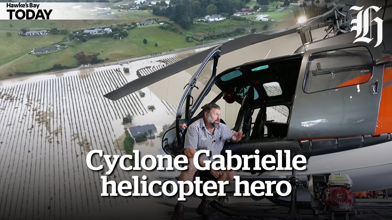 Cam Taylor on his Cyclone Gabrielle helicopter rescues