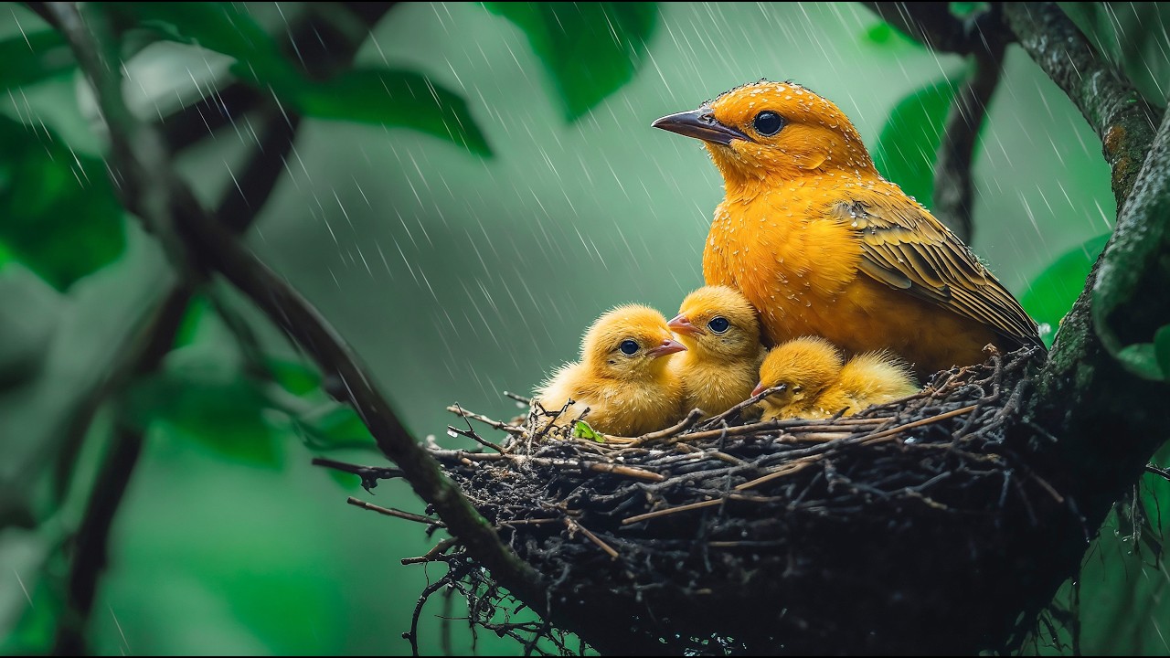 Relaxing Rain and Birds Chirping Sounds 🌿 Relieve Stress, Calm Your Mind & Restore Inner Peace