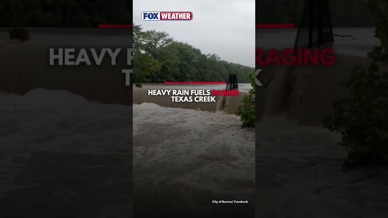 Texas Creek Rages As Heavy Rain Soaked The Texas Hill Country