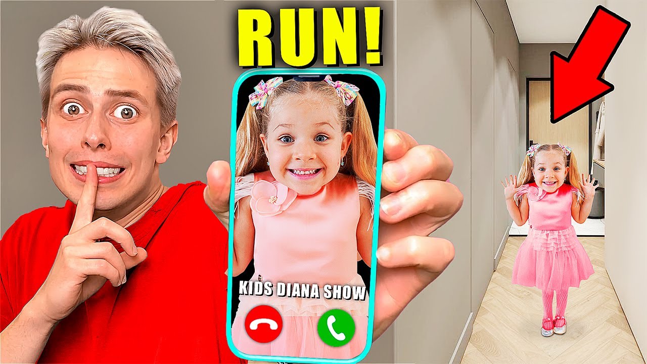 Я спрятался в доме Kids Diana Show, но она ЗНАЕТ, что я здесь...