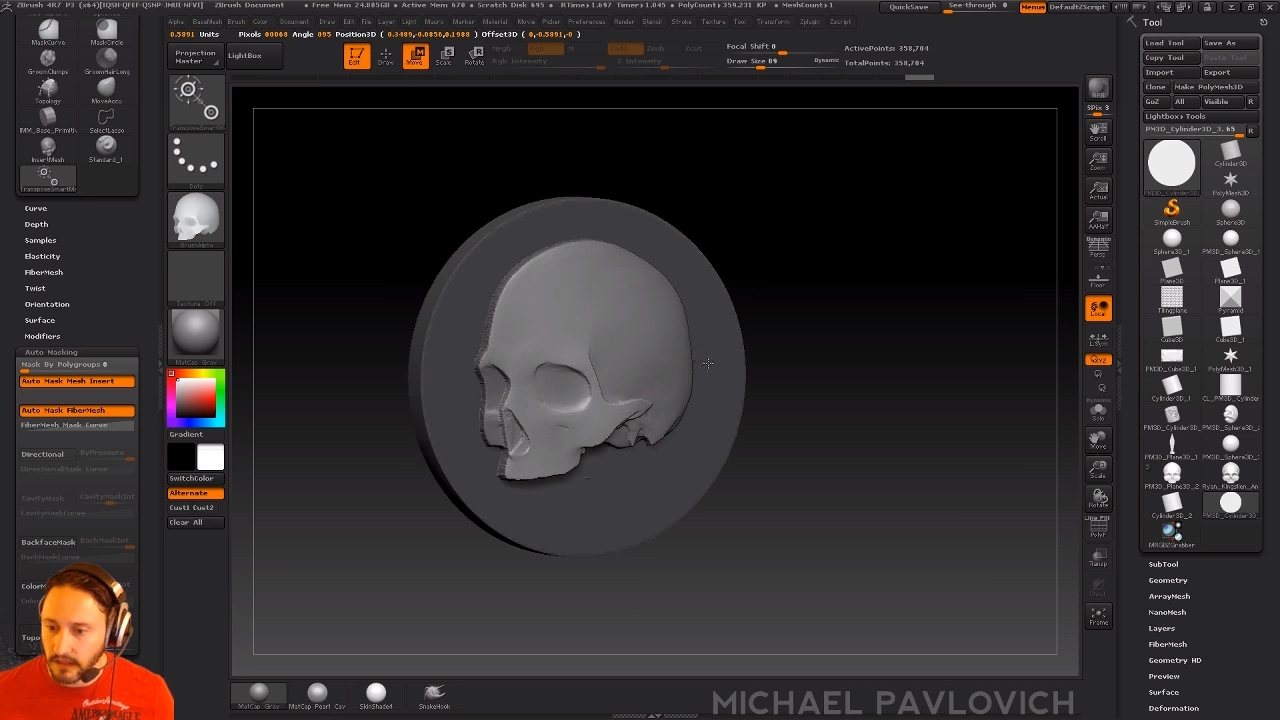 PavWork09: ZBrush Relief Stamp Capture