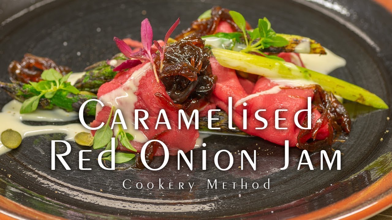 Caramelised Red Onion Jam - It works very well with meat and grilled vegetables -