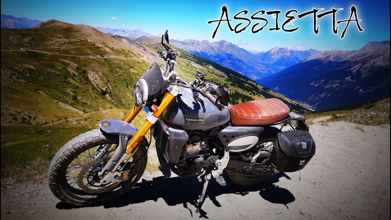 COLLE DELLE FINESTRE - STRADA DELL'ASSIETTA (Val di Susa) - Caballero Scrambler DELUXE 500