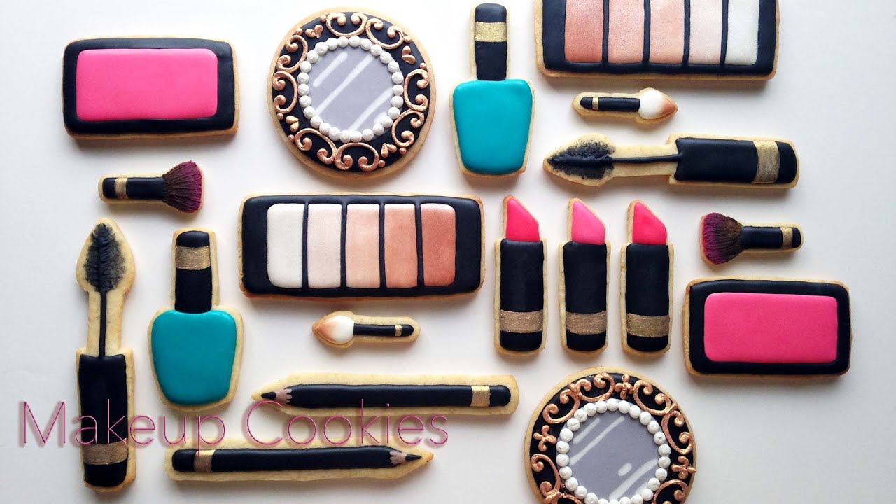 How To Decorate Makeup Cookies With Royal Icing!