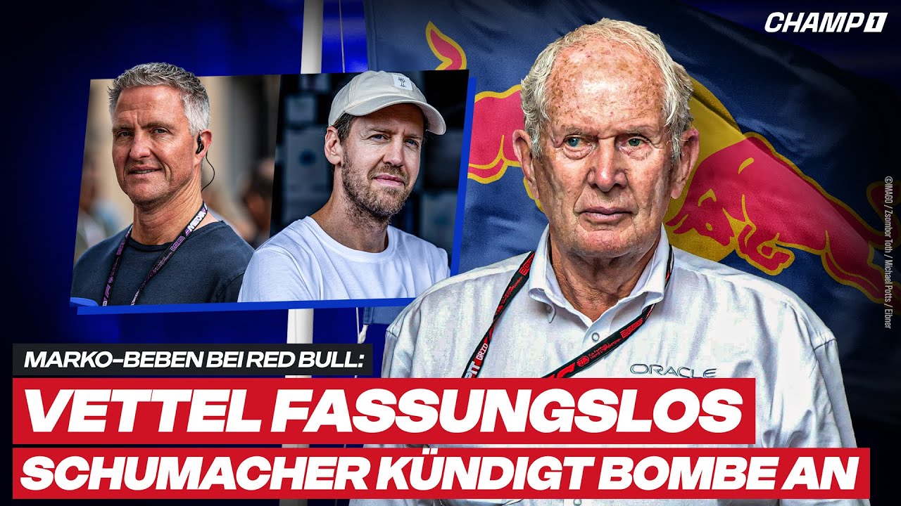 Nach dem Marko-Beben bei RB: Vettel fassungslos – Schumacher kündigt Nachfolger-Bombe an | CLIP