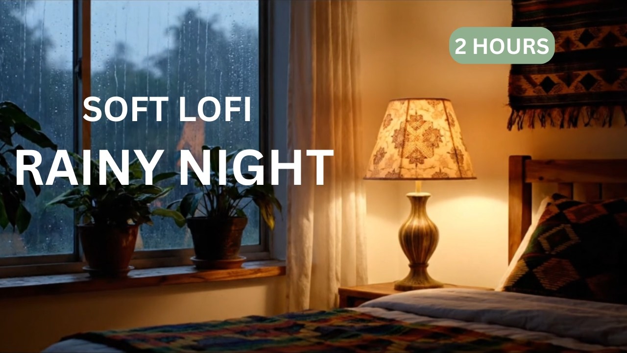 Soft Rain & Lofi 🌧️ Afro Night Relaxation Mix (2 Hours)