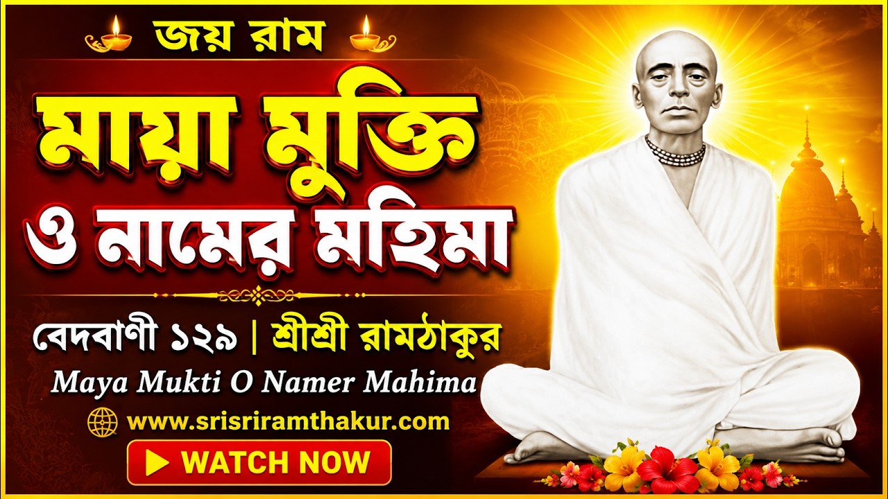 মায়া মুক্তি ও নামের মহিমা | বেদবাণী ১২৯ | শ্রীশ্রীরামঠাকুর