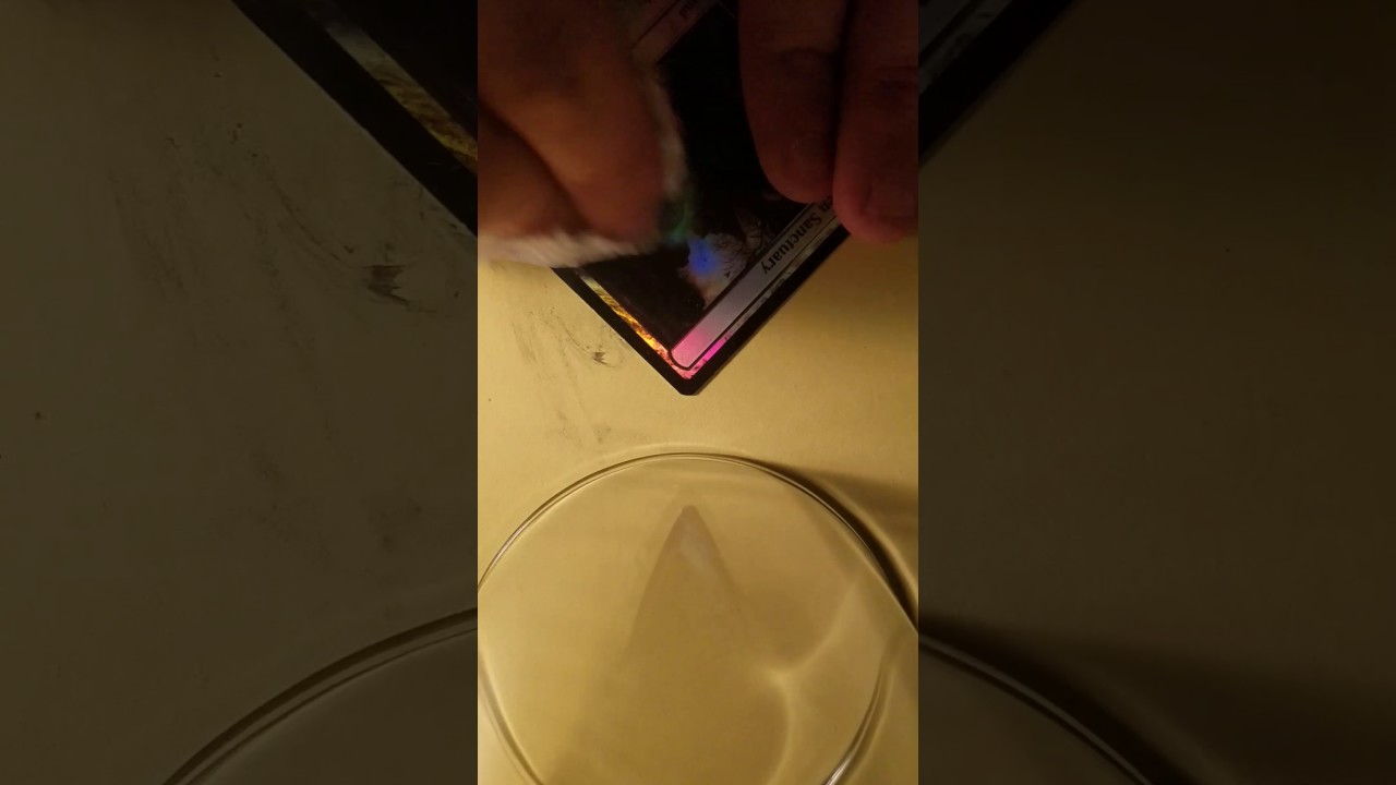 How to blank a Magic the Gathering foil card