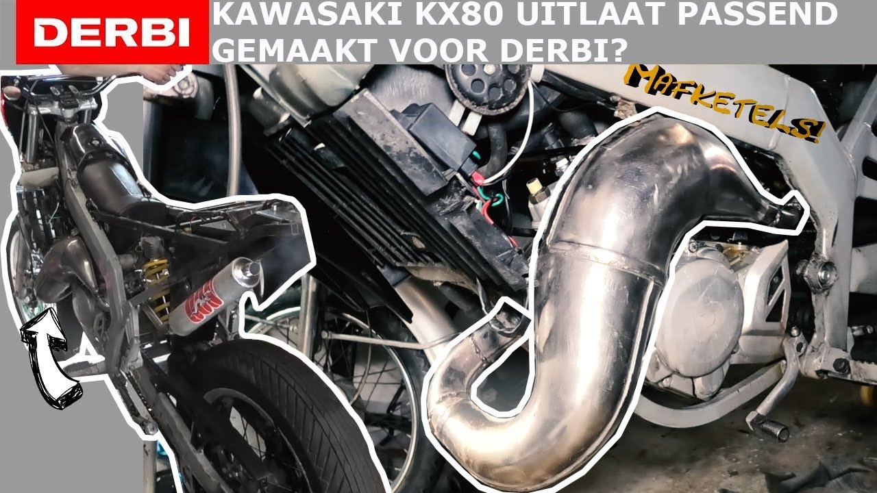 CROSSMOTOR UITLAAT GEKOCHT! OP 80CC DERBI BLOK BOUWEN!