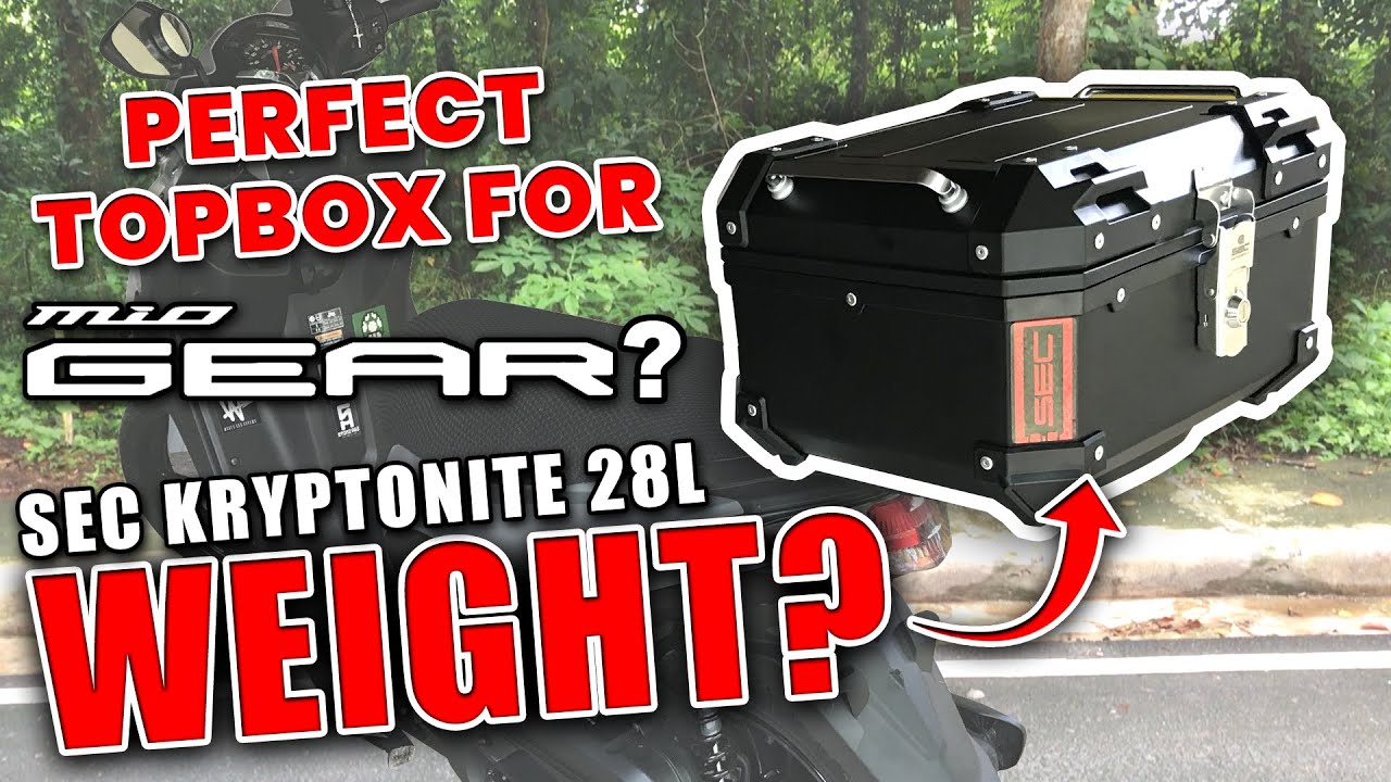 SEC KRYPTONITE 28L TOP BOX Unbox Review Install